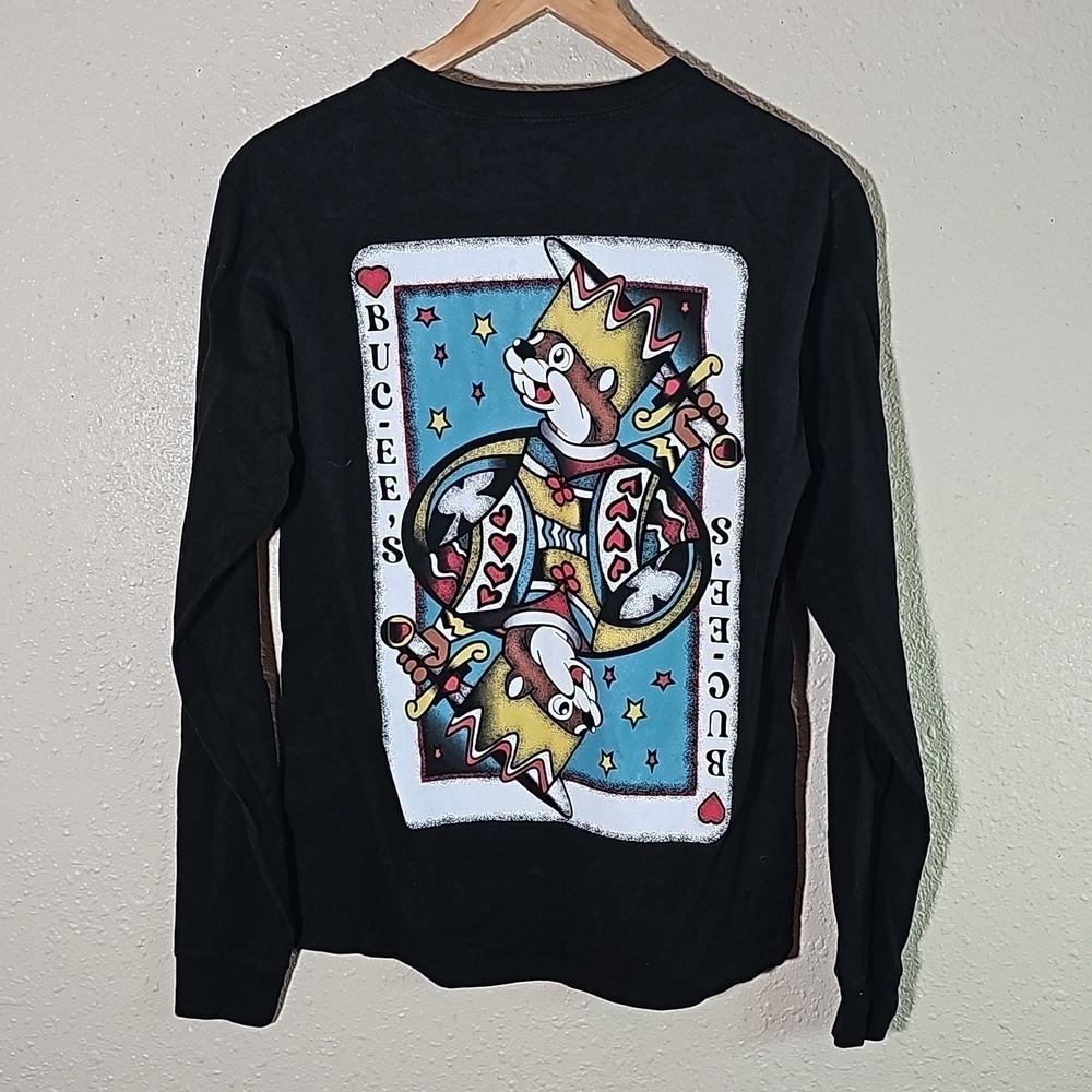 Bucee's King Playing Card Long Sleeve Shirt.